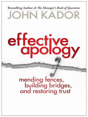 cover image of Effective Apology